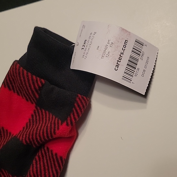 Carters 12M Santa Pajamas - Picture 4 of 5